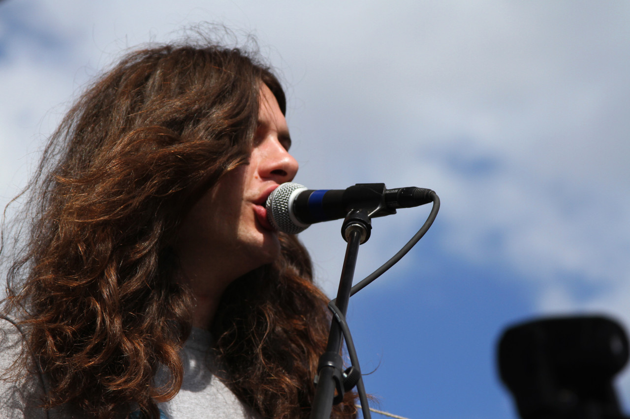 Kurt Vile performs at Auditorium Shores during South By Southwest in Austin, Texas on March 19, 2011.