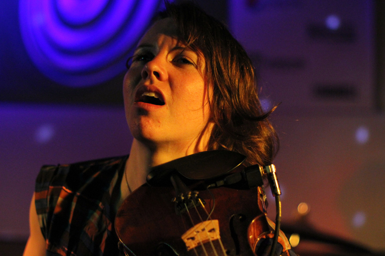 Sarah Neufeld performs with The Luyas at Spill during South By Southwest in Austin, Texas on March 19, 2011. 