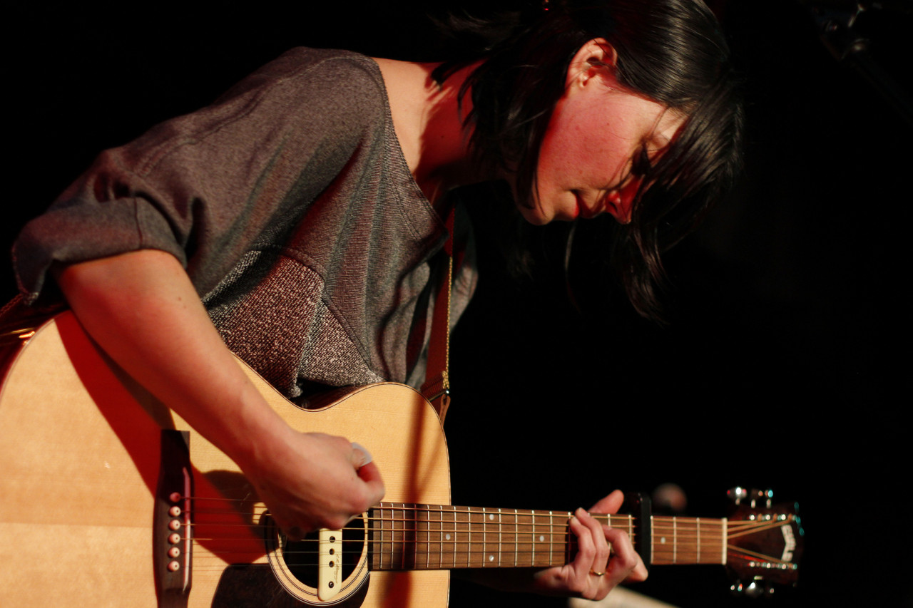 Sharon Van Etten performs at Black Cat in Washington, DC on Feb. 11, 2012.