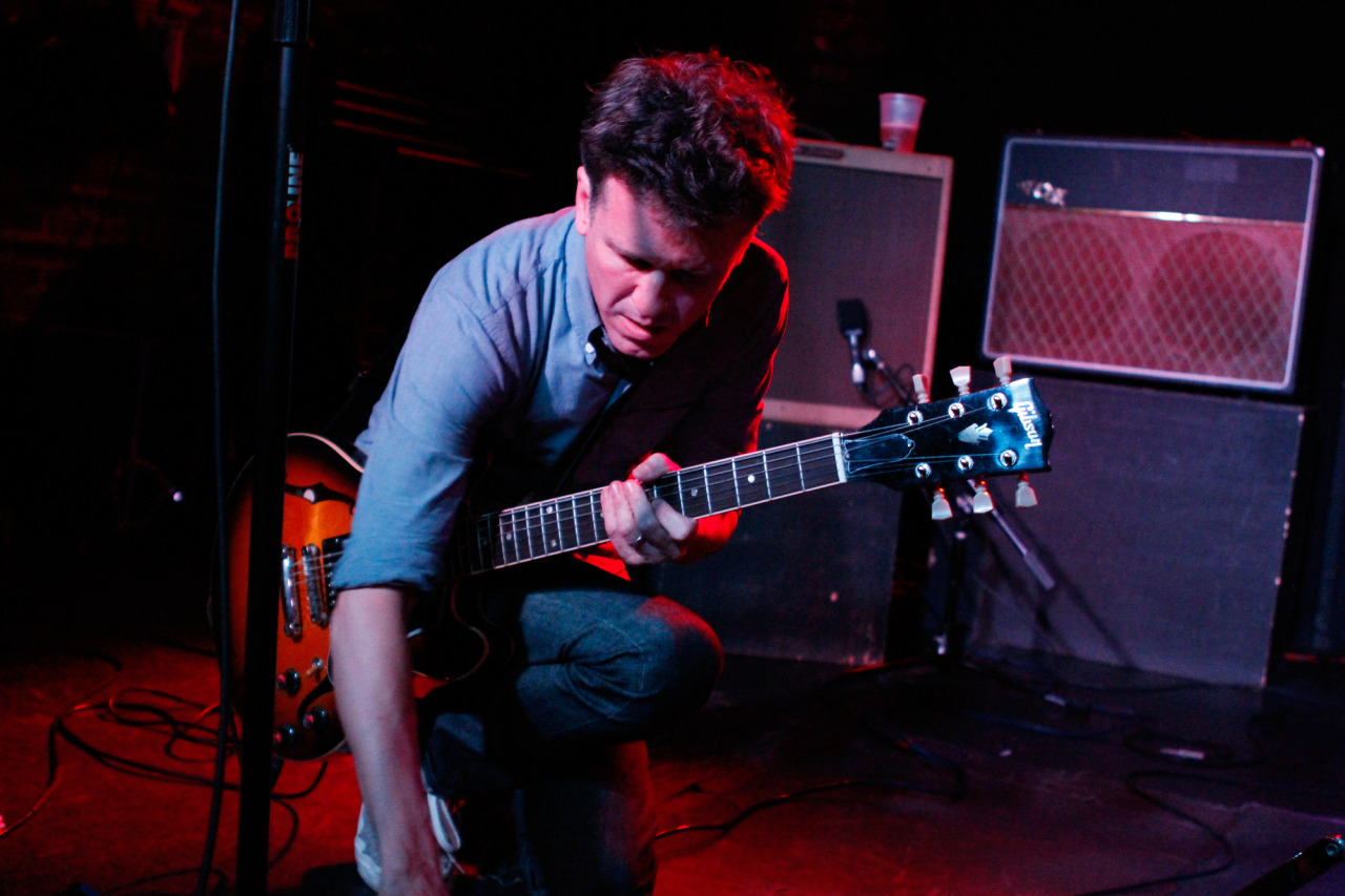 Mac McCaughan performs with Telekinesis at Merge Records' showcase at Mercury Lounge during the CMJ Music Marathon in New York, NY on Oct. 18, 2012. 