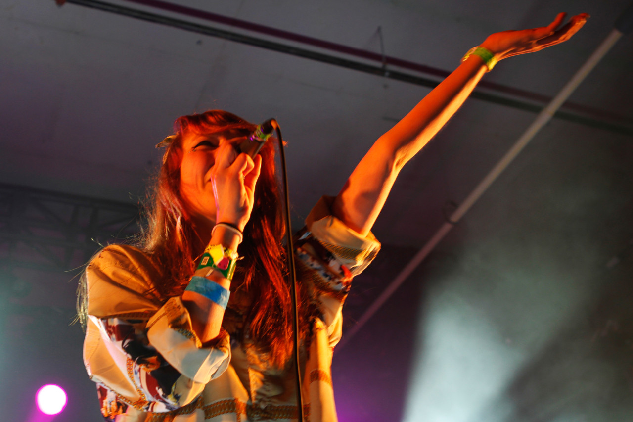 Kitty Pryde performs at the Hype Hotel during South By Southwest in Austin, Texas on March 15, 2013. 