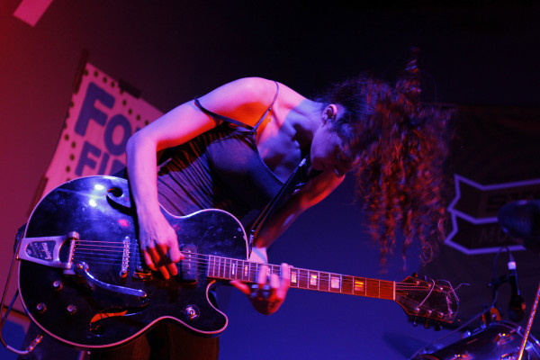 Mr. Gnome performs at the ForceField/Terrorbird day party at Red 7 during South By Southwest in Austin, Texas on March 14, 2012.