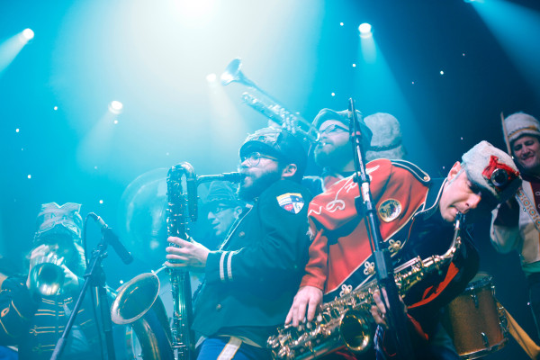 Mucca Pazza plays at globalFEST 2013 at Webster Hall in New York, NY on January 13, 2013.