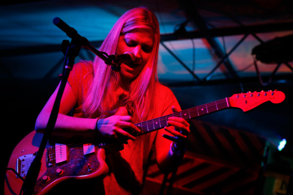 Marnie Stern performs at the Pitchfork showcase at The Mohawk during South By Southwest in Austin, Texas on March 12, 2013.