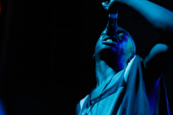 Le1f performs at the NPR Music showcase at Stubb's BBQ during South By Southwest in Austin, Texas on March 13, 2013.