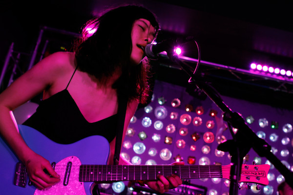 Places To Hide plays at Indie Pop Prom at Baby's All Right in Brooklyn, NY on Feb. 22, 2014.