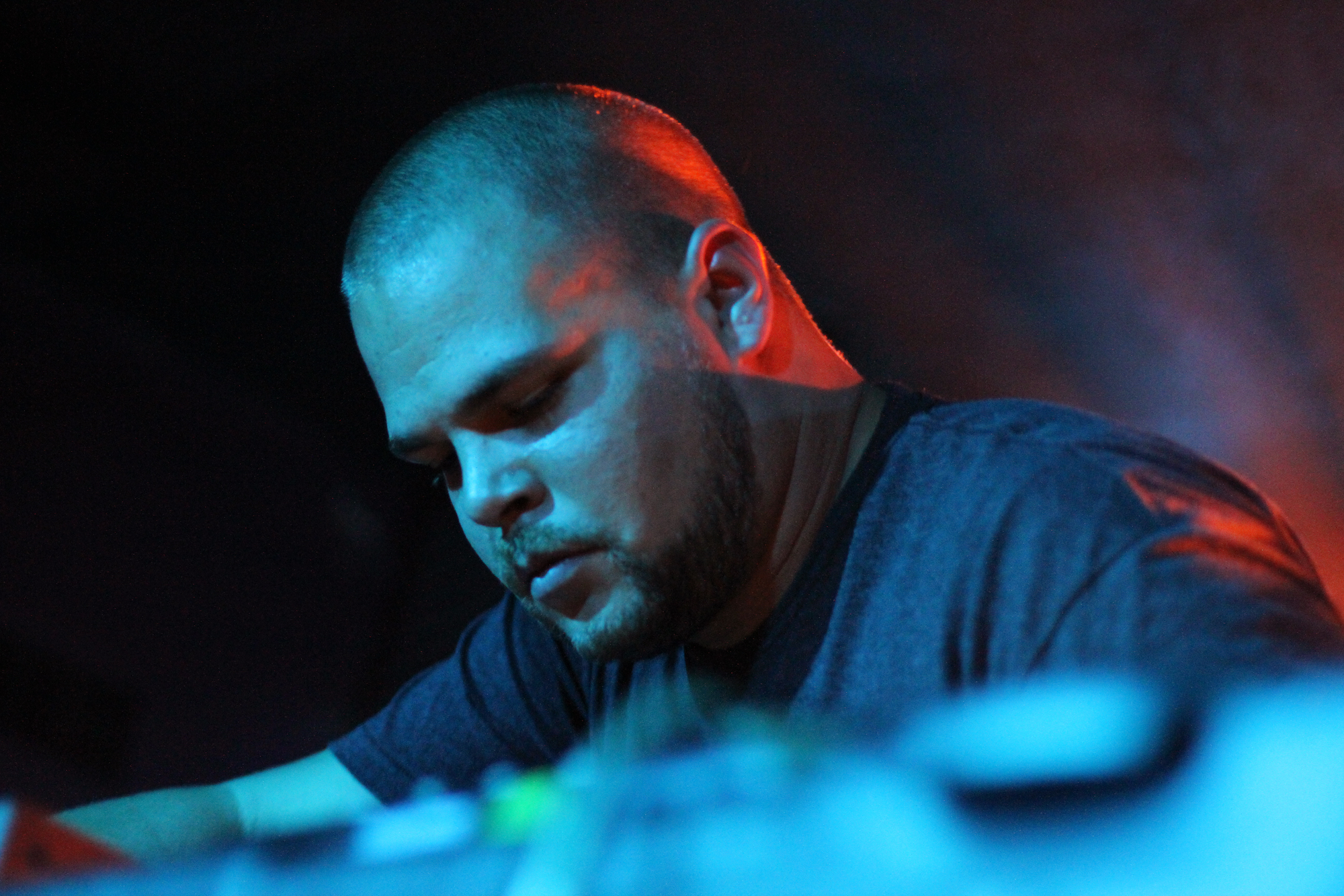 Com Truise performs at Rock and Roll Hotel in Washington, D.C. on Sept. 15, 2011.