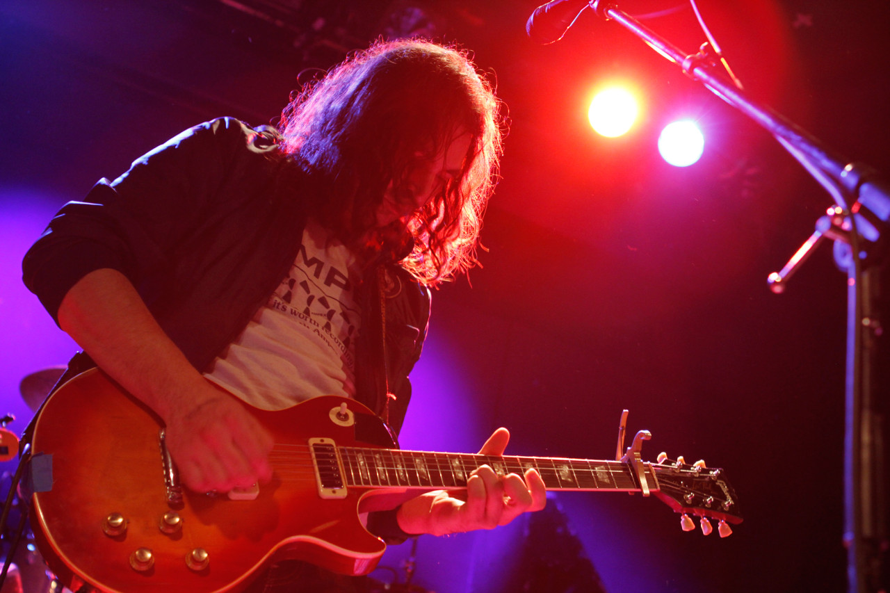 The War On Drugs plays at Bowery Ballroom in New York, NY on March 19, 2014. 