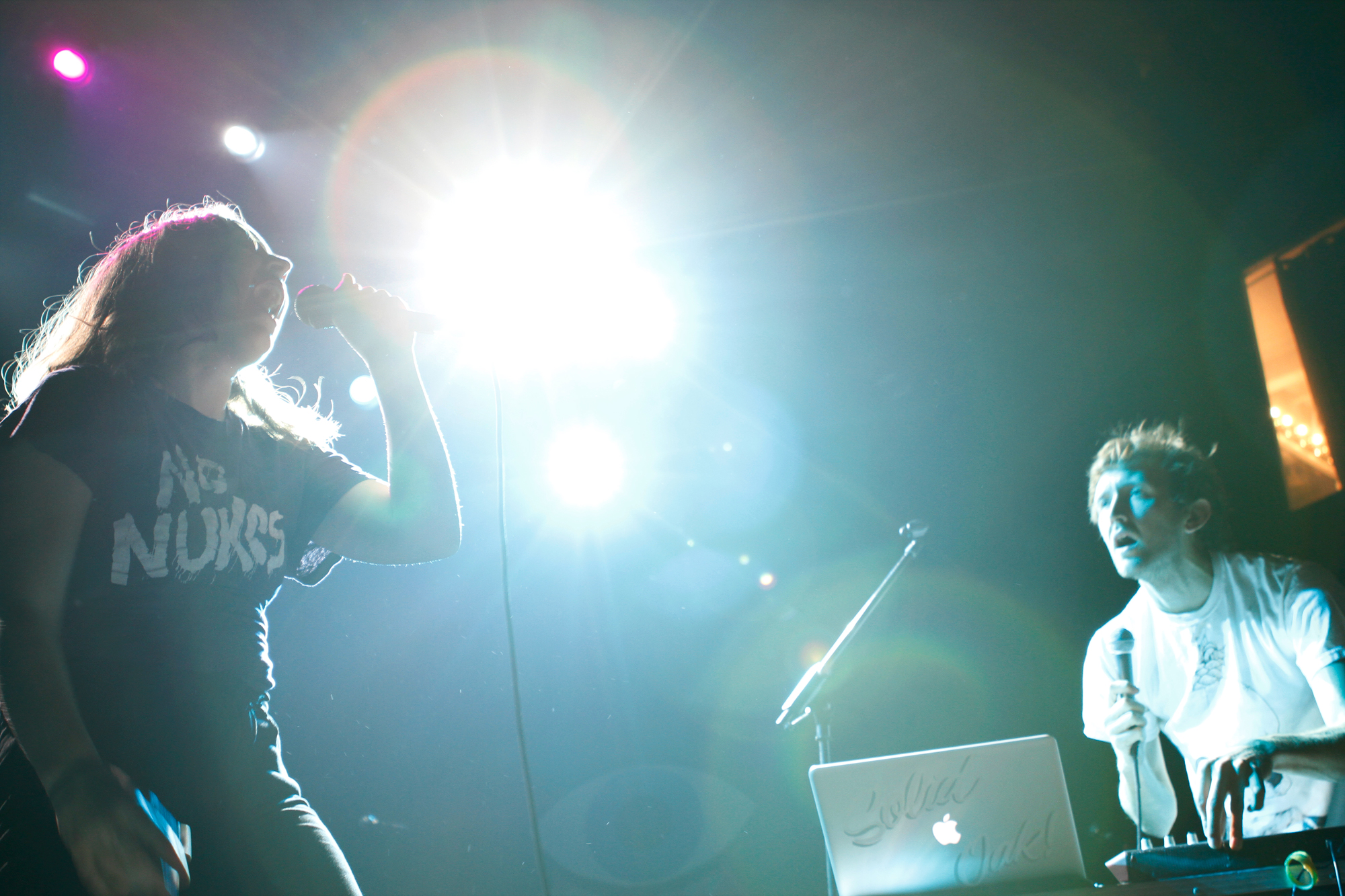 Sylvan Esso plays at Webster Hall in New York, NY on June 22, 2014.