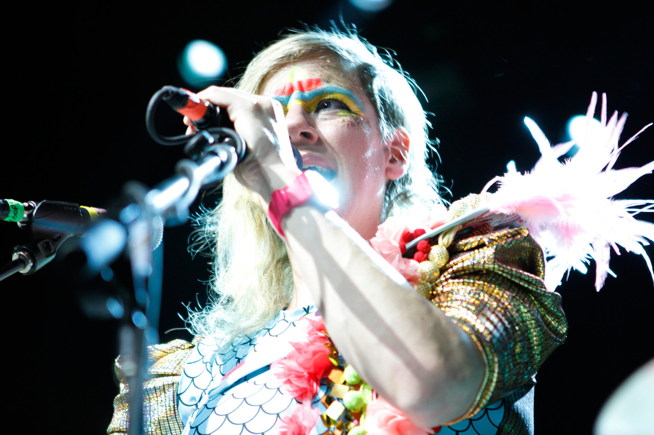 tUnE-yArDs plays at Webster Hall in New York, NY on June 22, 2014. 