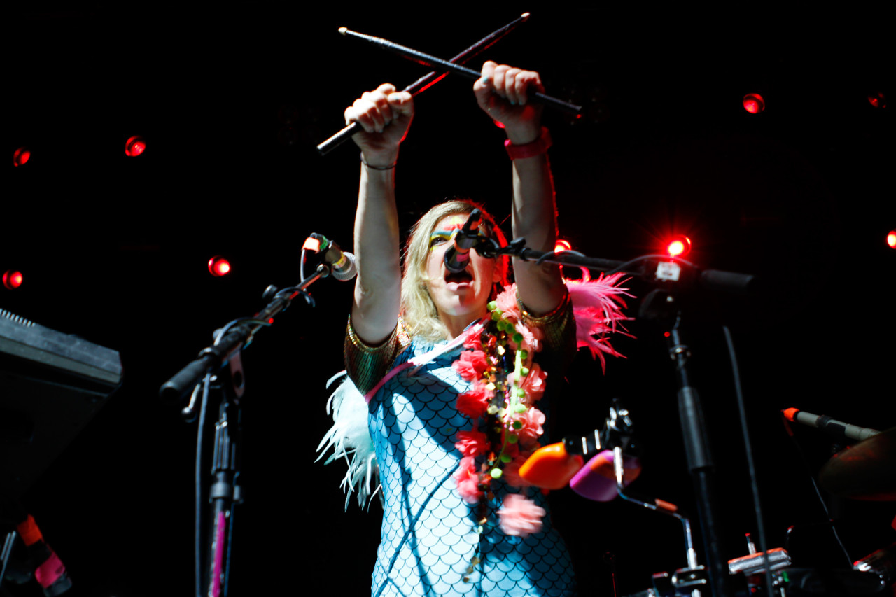 tUnE-yArDs plays at Webster Hall in New York, NY on June 22, 2014.