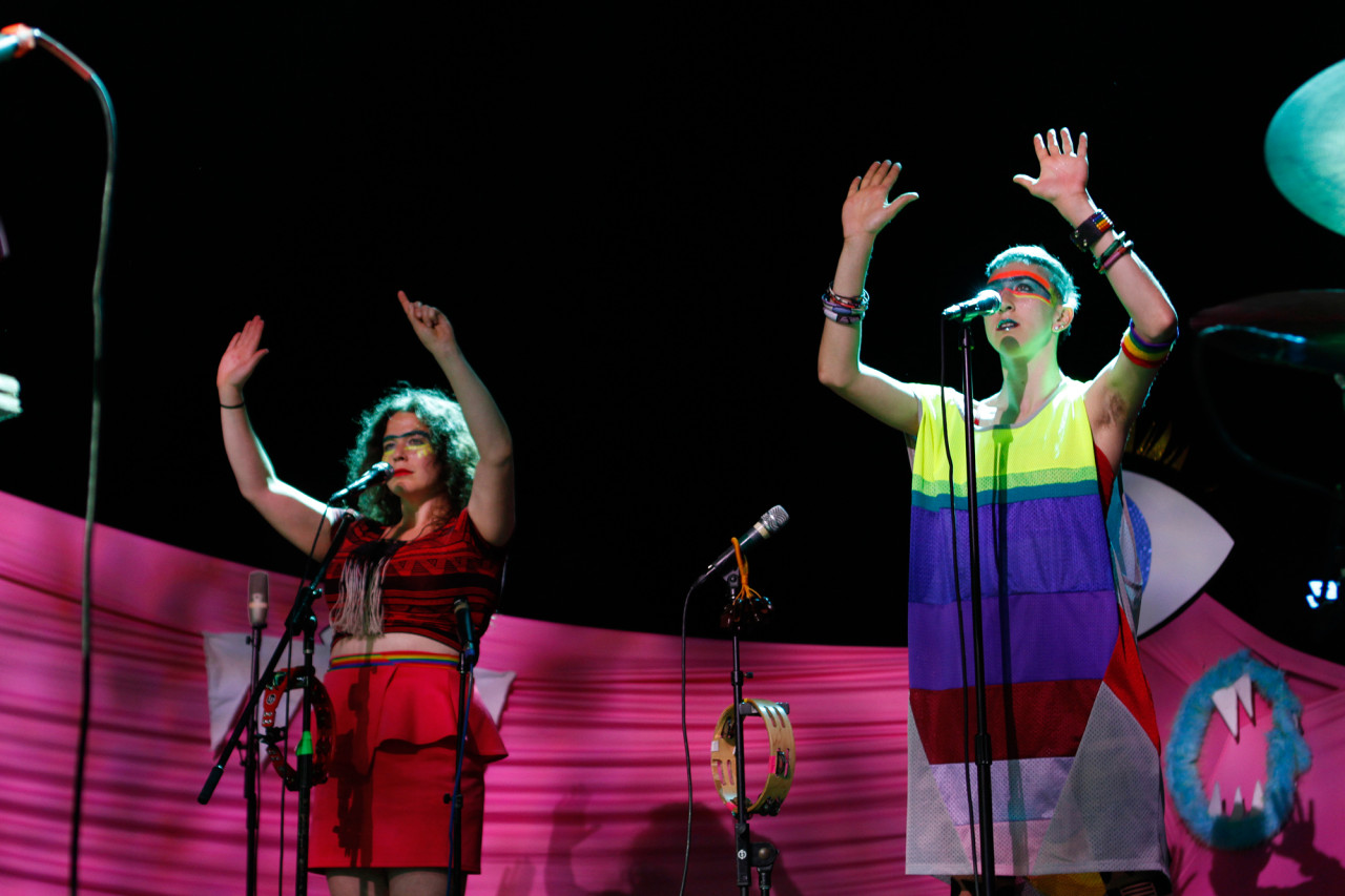 tUnE-yArDs plays at Webster Hall in New York, NY on June 22, 2014.