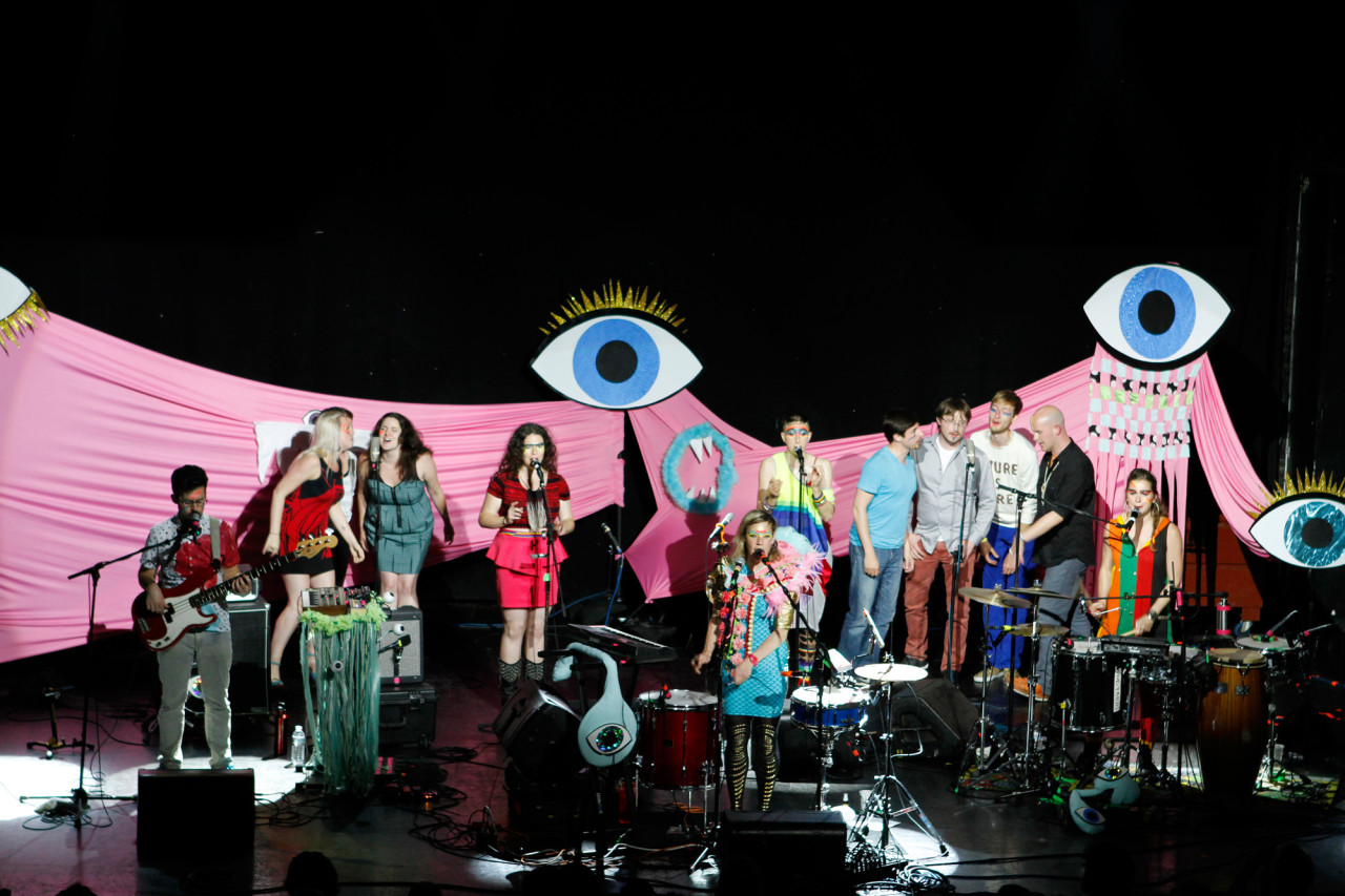 tUnE-yArDs plays at Webster Hall in New York, NY on June 22, 2014. 