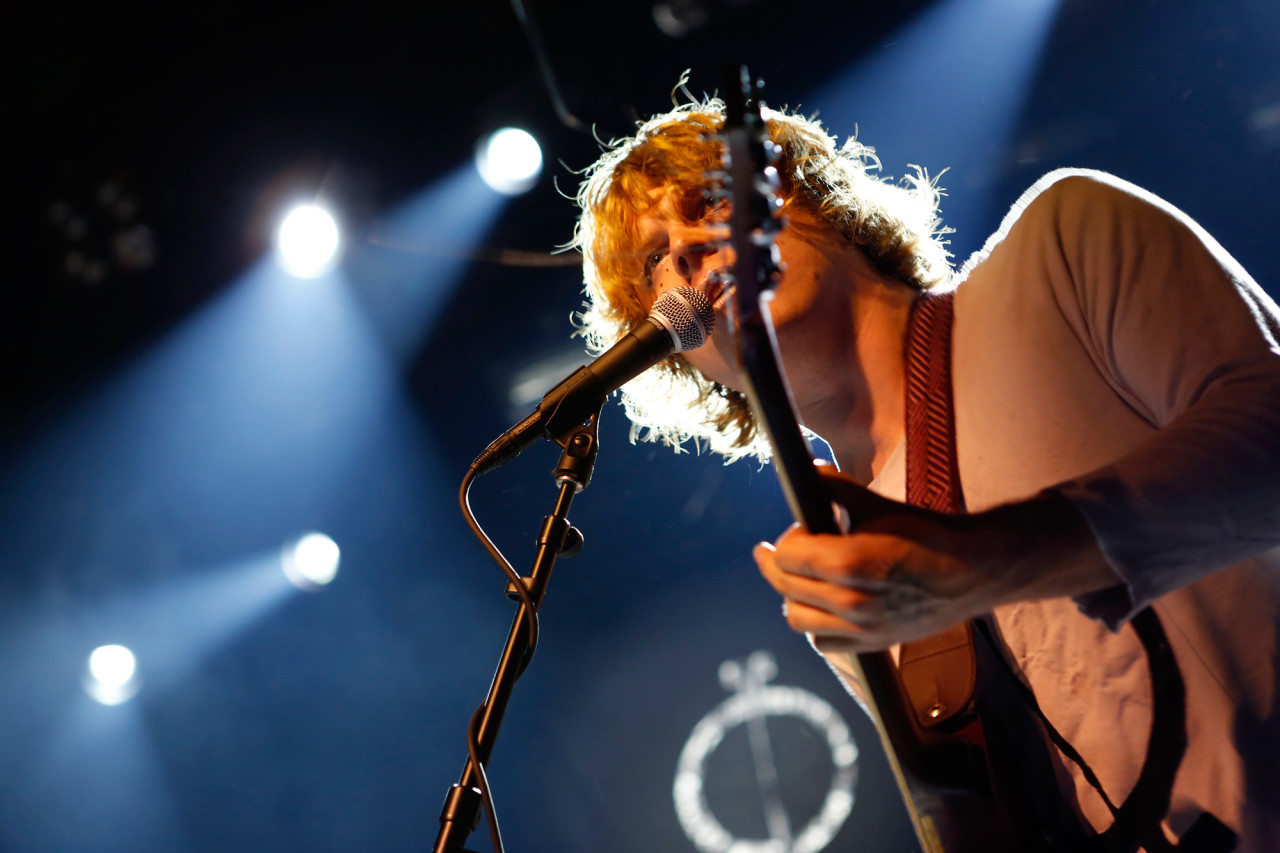 Ty Segall plays at Webster Hall in  New York NY on Sept. 18, 2014. 