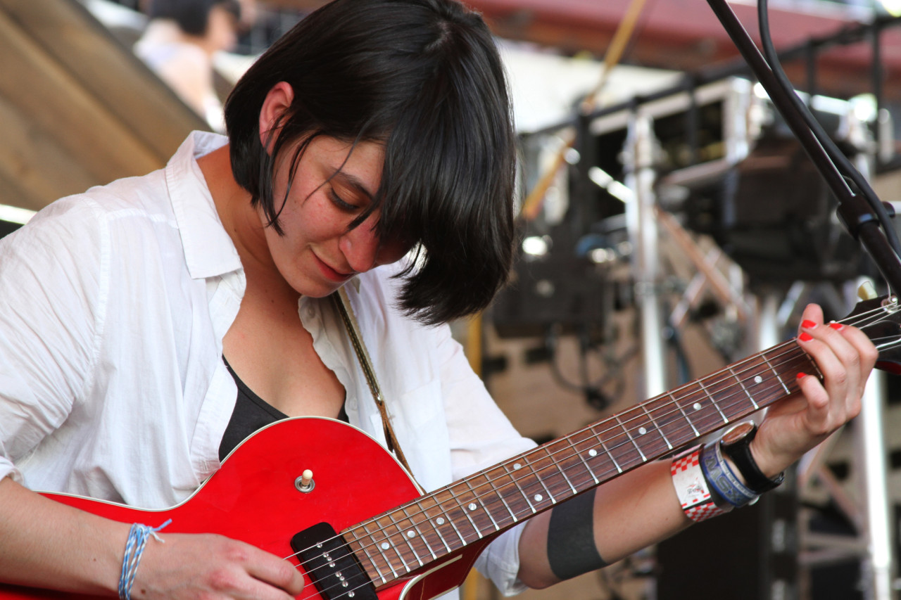 Sharon Van Etten performs at the A.V. Club showcase at The Parish during South By Southwest in Austin, Texas on March 18, 2011.