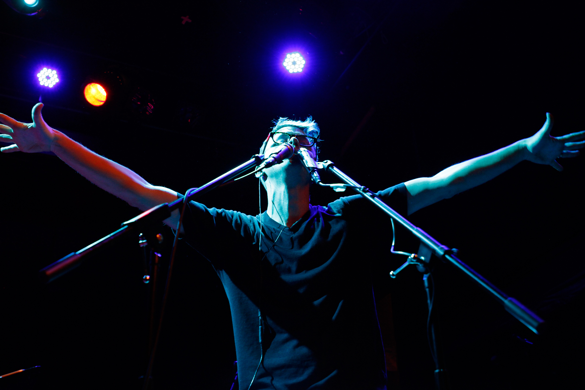 Son Lux plays at Bowery Ballroom in New York, NY on Feb. 7, 2014.