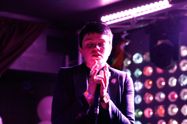 Perfect Pussy plays at Indie Pop Prom at Baby's All Right in Brooklyn, NY on Feb. 22, 2014.