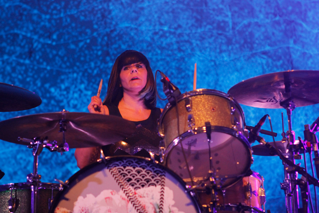 Sleater-Kinney plays at Terminal 5 in  New York NY on Feb. 27, 2015.