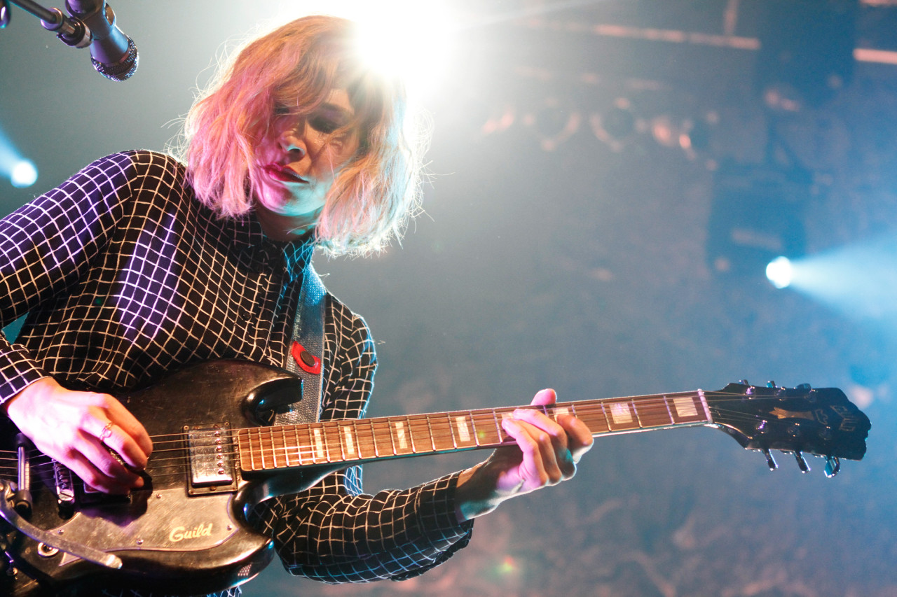 Sleater-Kinney plays at Terminal 5 in  New York NY on Feb. 27, 2015.