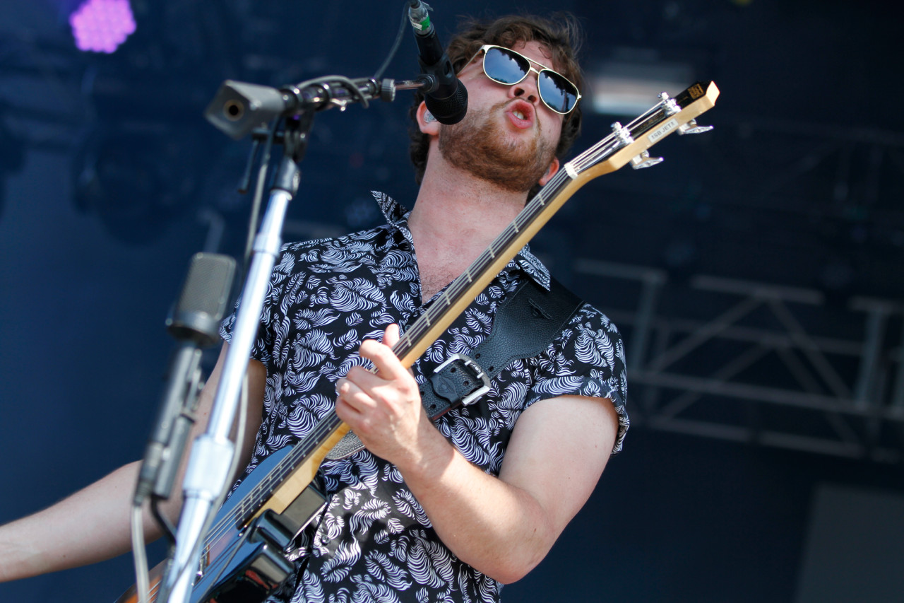 Royal Blood performs on the Big Apple Stage at Governors Ball on Randall's Island, New York, on June 7, 2015. (© Michael Katzif – Do not use or republish without prior consent.)