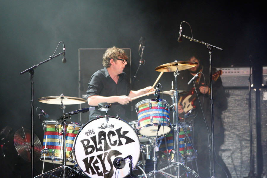 The Black Keys' Patrick Carney performs on the GovBallNYC stage at Governors Ball on Randall's Island, New York on June 7, 2015. (© Michael Katzif – Do not use or republish without prior consent.)