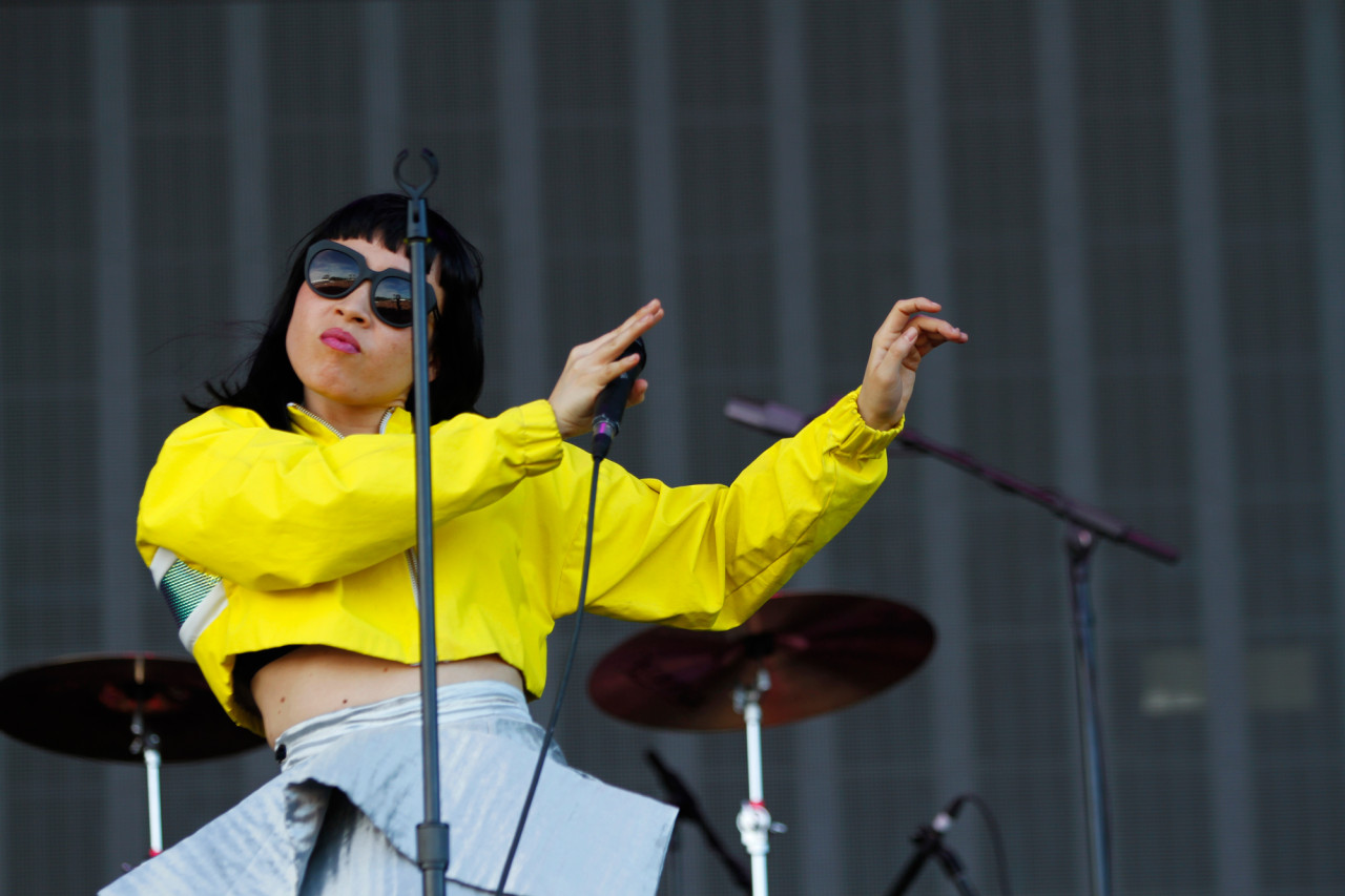 Little Dragon performs on the GovBallNYC stage at Governors Ball on Randall's Island, New York, on June 6, 2015. (© Michael Katzif – Do not use or republish without prior consent.)