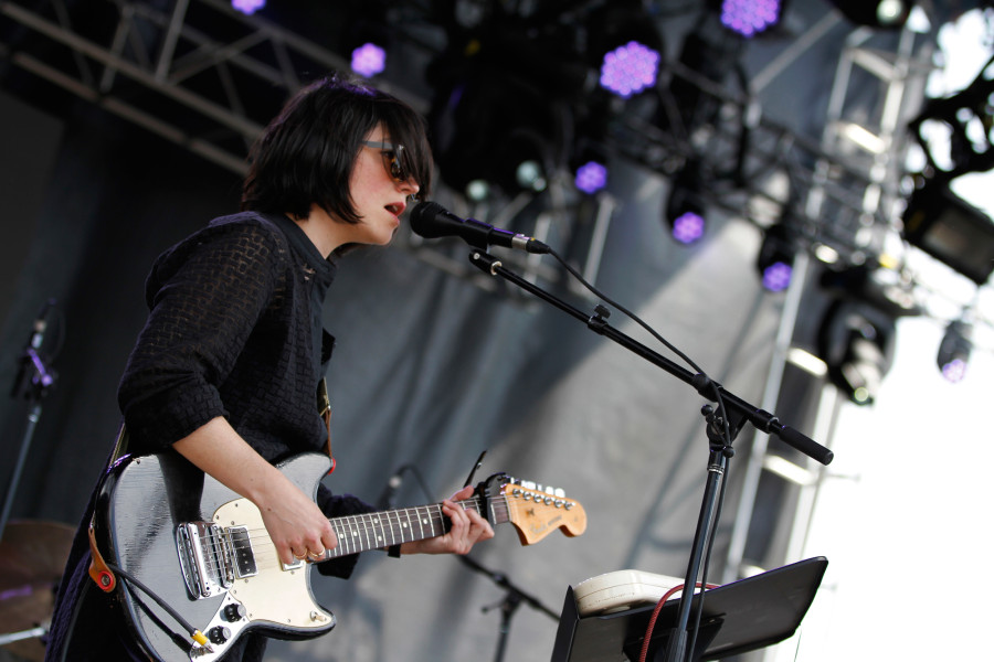 Sharon Van Etten performs on the Big Apple Stage at Governors Ball on Randall's Island, New York, on June 6, 2015. (© Michael Katzif – Do not use or republish without prior consent.)