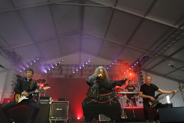 "Weird Al" Yankovic performs in the Gotham tent stage at Governors Ball on Randall's Island, New York on June 7, 2015. (© Michael Katzif – Do not use or republish without prior consent.)