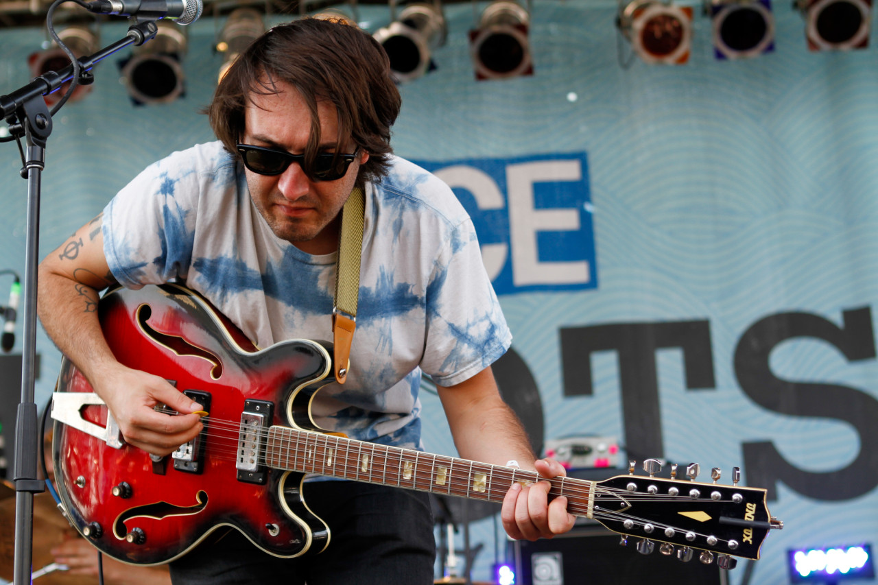 Mikal Cronin performs at Village Voice's 4Knots Festival at Pier 84 in New York, NY on July 11, 2015. (© Michael Katzif – Do not use or republish without prior consent.)