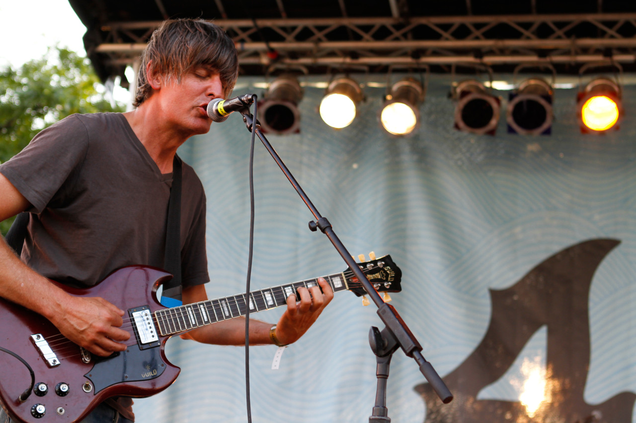 Stephen Malkmus and the Jicks performs at Village Voice's 4Knots Festival at Pier 84 in New York, NY on July 11, 2015. (© Michael Katzif – Do not use or republish without prior consent.)