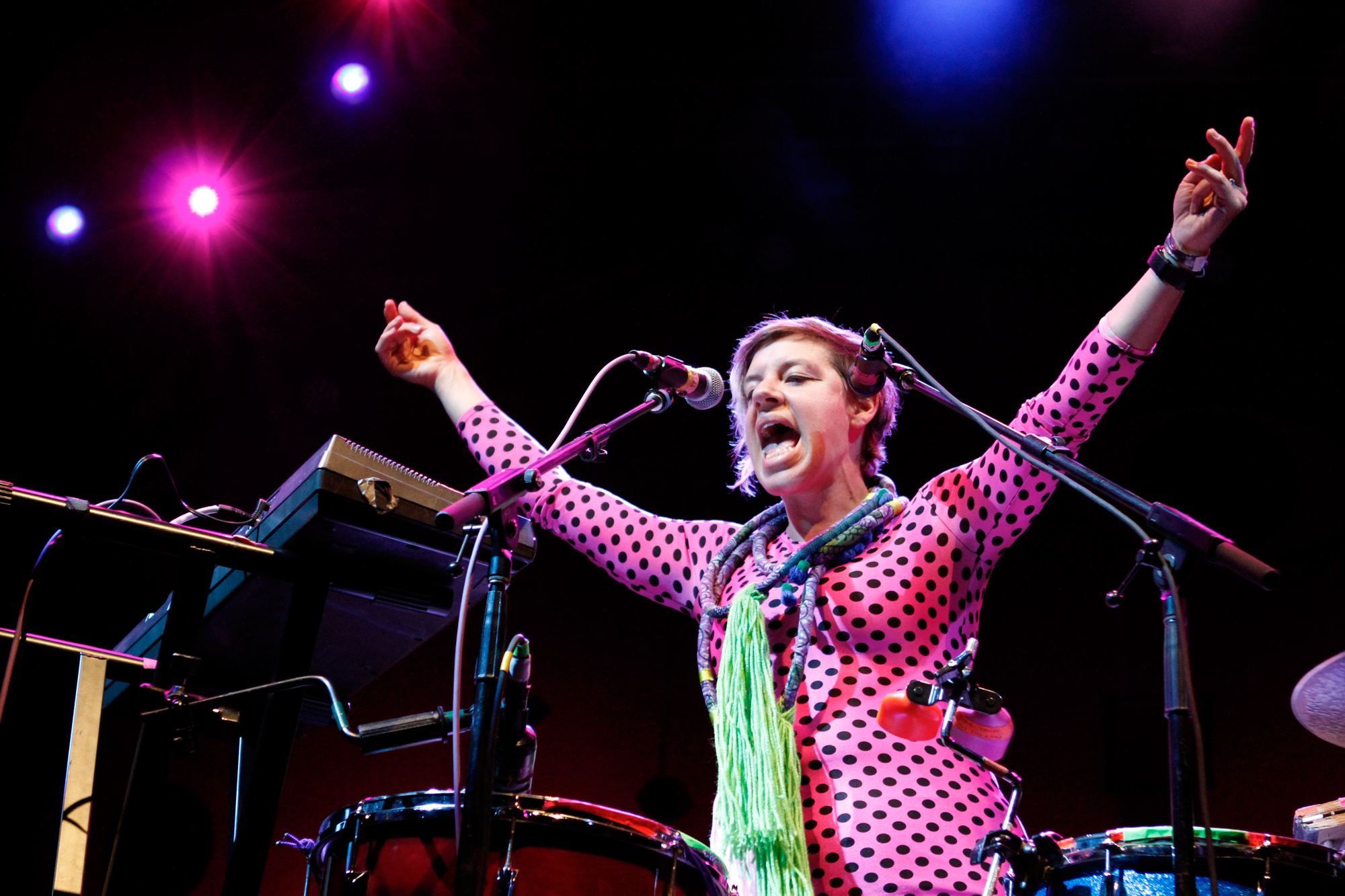 tUnE-yArDs performs at Celebrate Brooklyn at Prospect Park in Brooklyn, NY on Aug. 8, 2015. (© Michael Katzif – Do not use or republish without prior consent.)