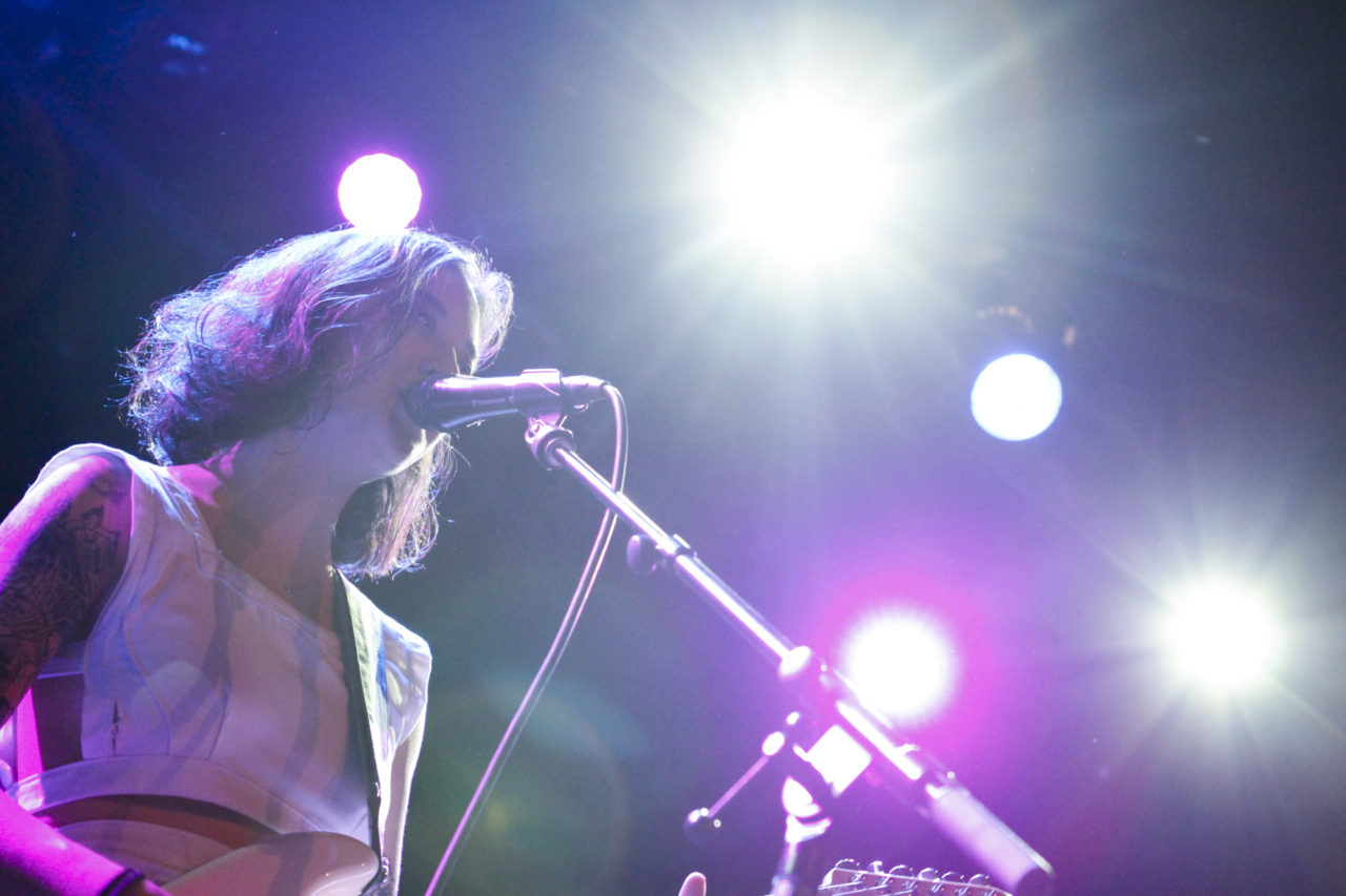 Japanese Breakfast plays at Music Hall of Williamsburg in Brooklyn, New York on Oct. 12, 2017. (© Michael Katzif - Do not use or republish without prior consent.)