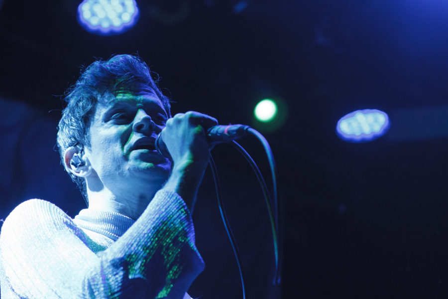 Perfume Genius play at Bowery Ballroom in New York, New York on Dec. 11, 2017. (© Michael Katzif - Do not use or republish without prior consent.)