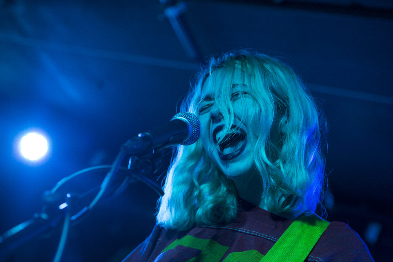 Snail Mail plays at Brooklyn Bazaar in Greenpoint, Brooklyn, New York on Jan. 26, 2018. (© Michael Katzif - Do not use or republish without prior consent.)