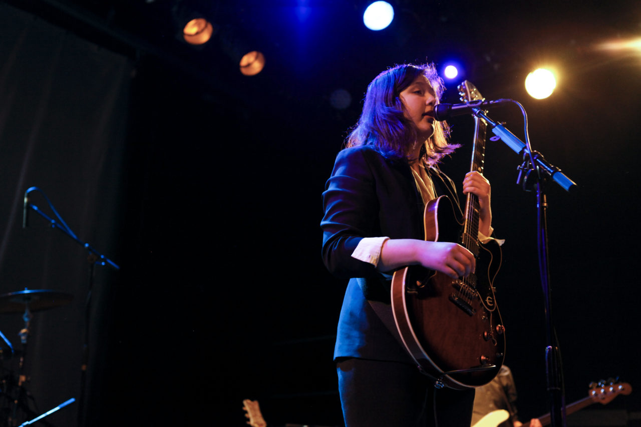 Lucy Dacus plays at Music Hall Of Williamsburg in Williamsburg, Brooklyn, New York on March 2, 2018. (© Michael Katzif - Do not use or republish without prior consent.)