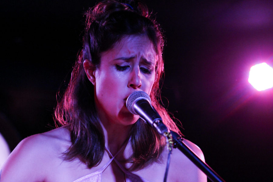 Half Waif plays at Brooklyn Bazaar in Greenpoint, Brooklyn, New York on Feb. 25, 2017. (© Michael Katzif - Do not use or republish without prior consent.)