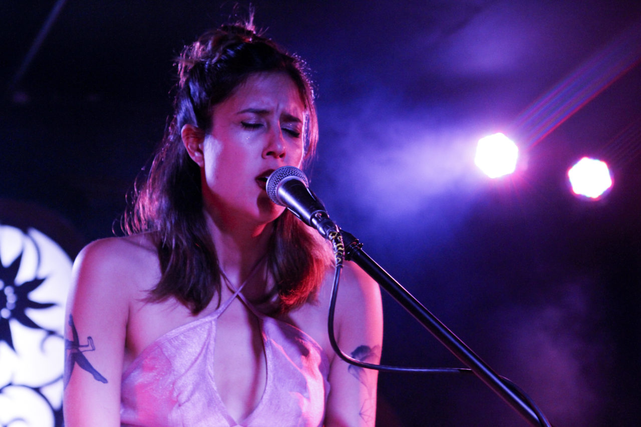 Half Waif plays at Brooklyn Bazaar in Greenpoint, Brooklyn, New York on Feb. 25, 2017. (© Michael Katzif - Do not use or republish without prior consent.)