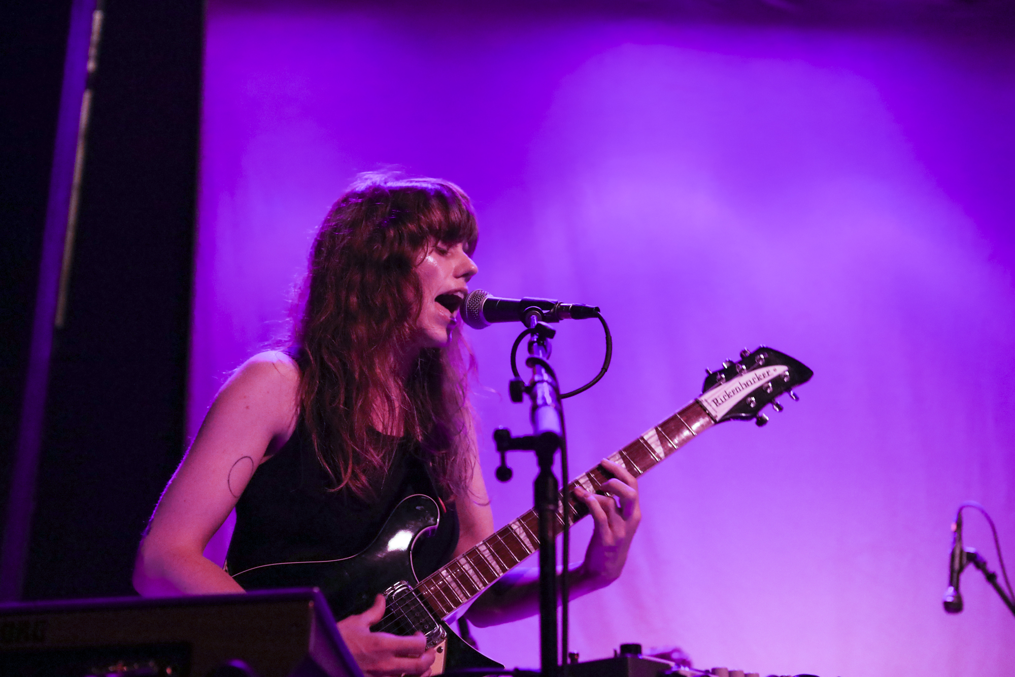 Katie Von Schleicher plays during Northside Festival at Rough Trade in Williamsburg, Brooklyn, New York on June 8, 2018. (© Michael Katzif - Do not use or republish without prior consent.)