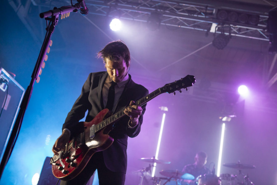 Interpol celebrated the release of its new album ‘Marauder’ at House of Vans' final show before closing down after a 8-year run in Greenpoint, Brooklyn, New York on Aug. 24, 2018. (© Michael Katzif - Do not use or republish without prior consent.)
