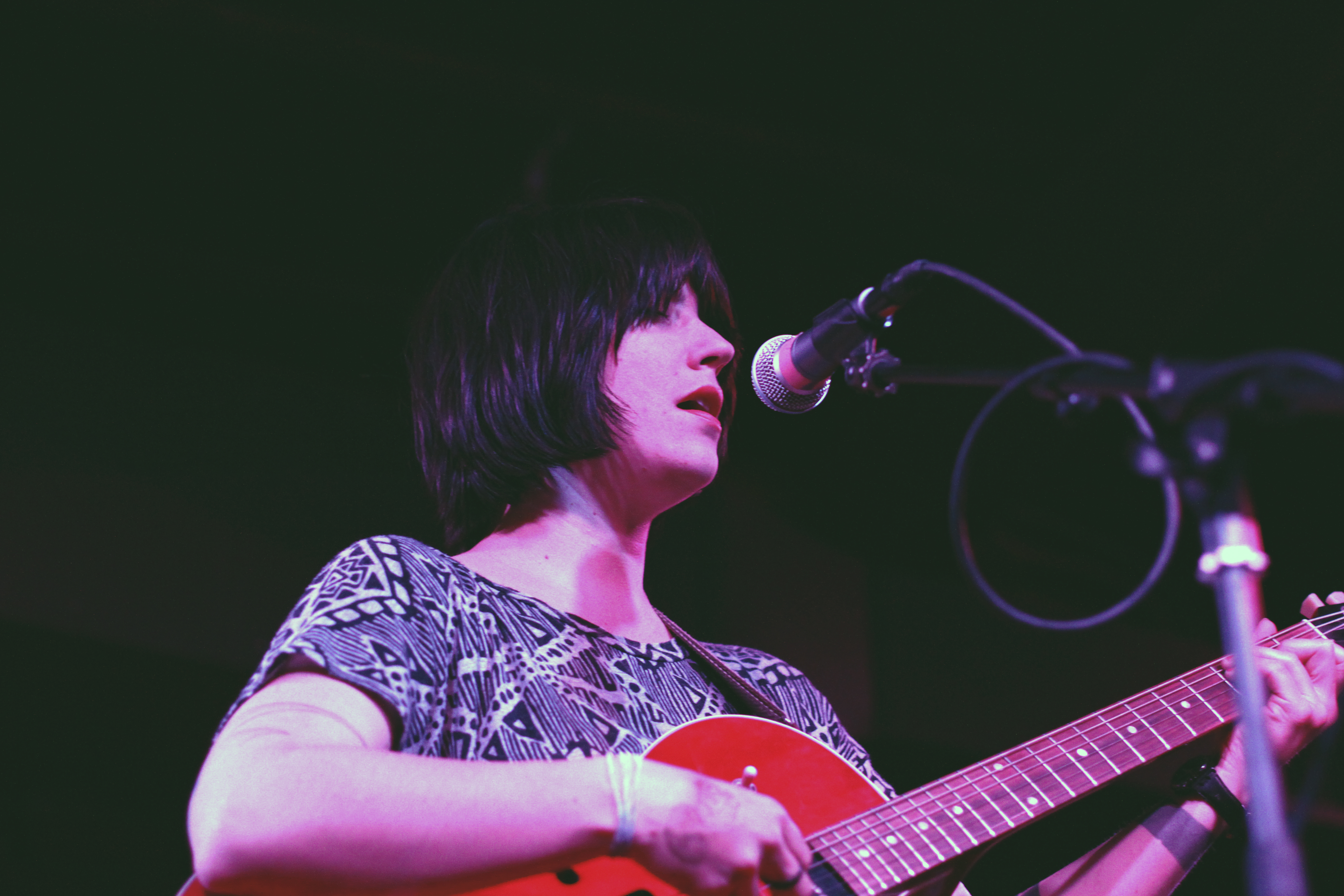 Sharon Van Etten performs at The Red Palace in Washington, D.C. on Apr. 17, 2011. (© Michael Katzif – Do not use or republish without prior consent.)
